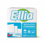 Servilletas Ellia Cortadas – Plancha x 6 Paquetes de 400 Hojas