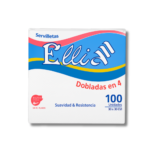 Servilletas Dobladas en 4 Ellia – 6 Paquetes x 100 Hojas