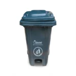 Tacho De Basura Con Sistema De Pedal Y 2 Ruedas 120 L